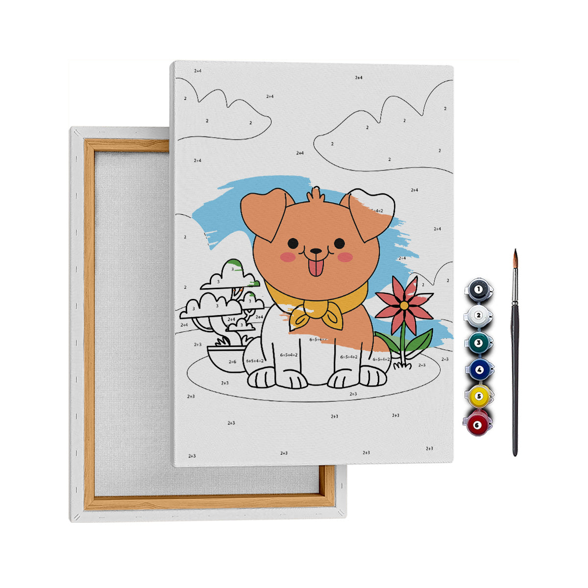 Mutlu Köpek - 35x50cm - Boyama Tablo