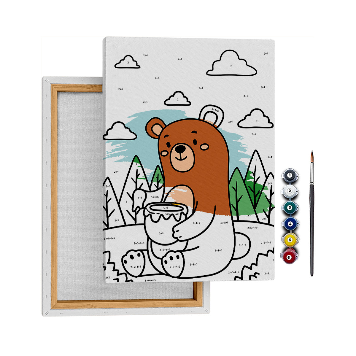 Obur Ayı - 25x35cm - Boyama Tablo
