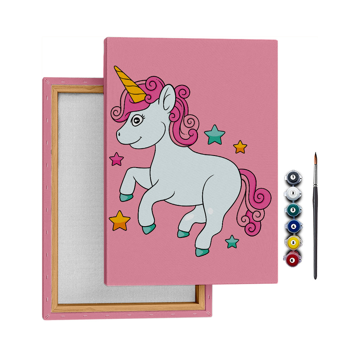 Küçük Unicorn - 25x35cm - Boyama Tablo