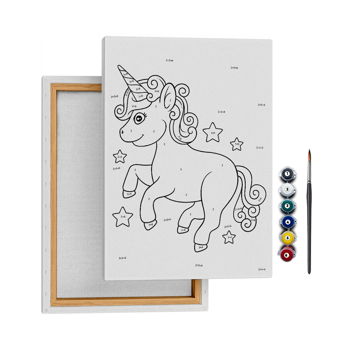 Küçük Unicorn - 25x35cm - Boyama Tablo