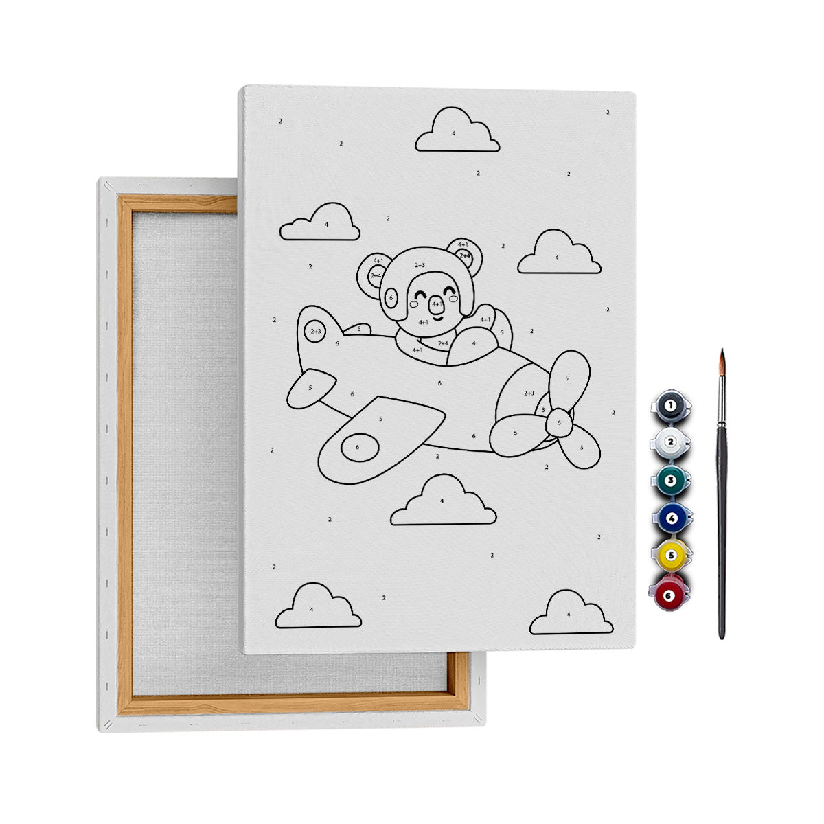 Pilot Ayıcık - 25x35cm - Boyama Tablo