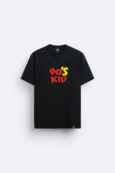 90's  baskılı regular tişört