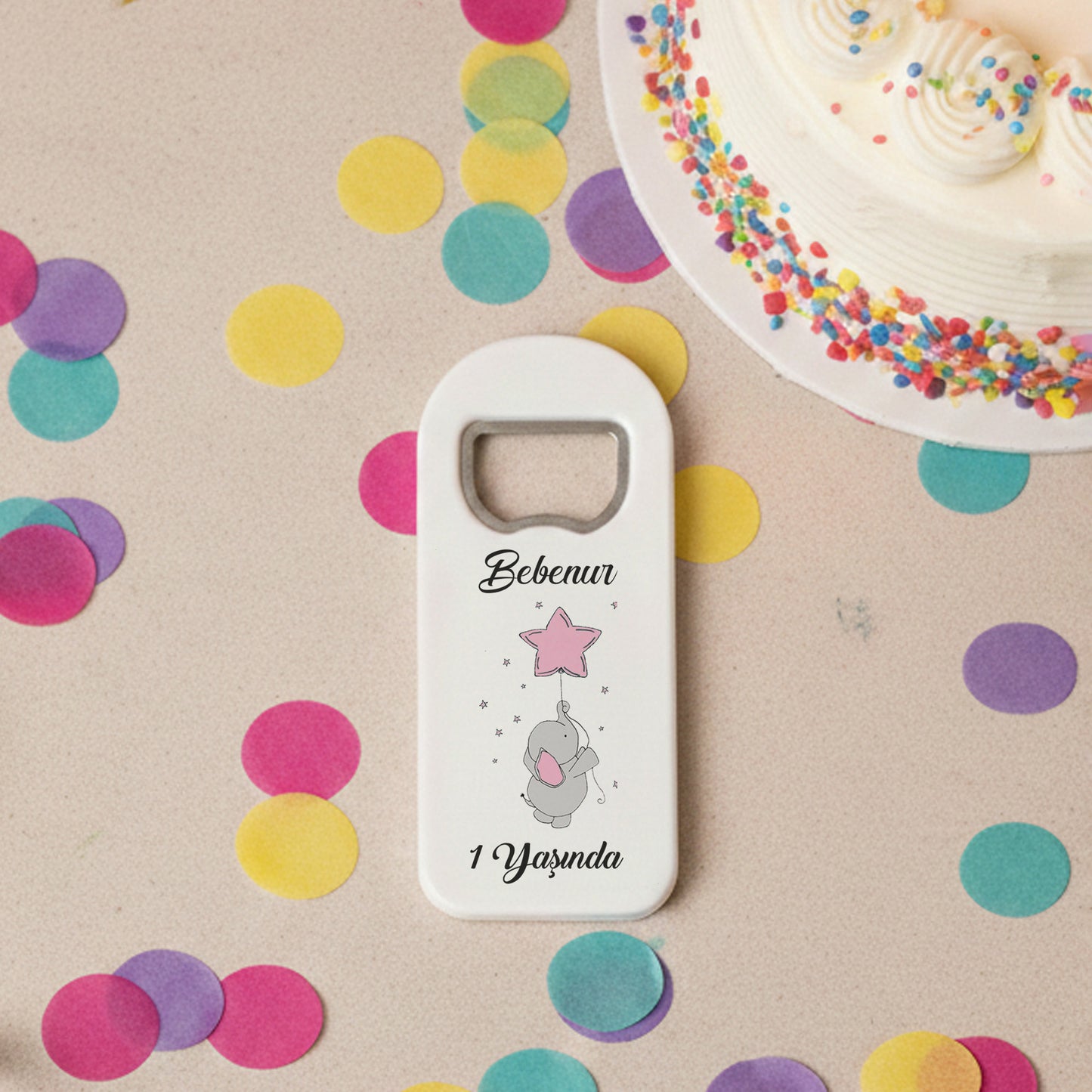 1 Yaş Doğum Günü Magnet Açacak | İsimli Bebek Hediyelik