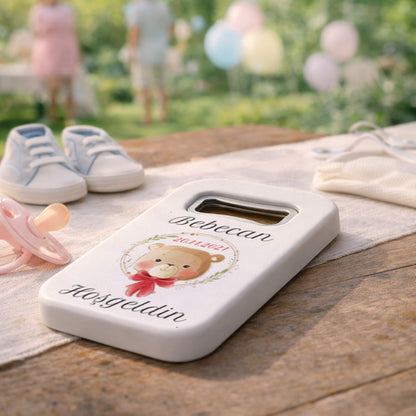Uyuyan Bebek Temalı Açacak Magnet – Kişiye Özel İsimli Hoşgeldin Bebek Hediyelik