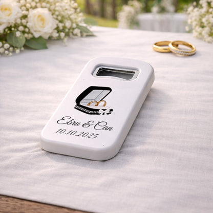 Yüzük Kutulu Düğün Magnet Açacak | Romantik Kişiye Özel Tasarım