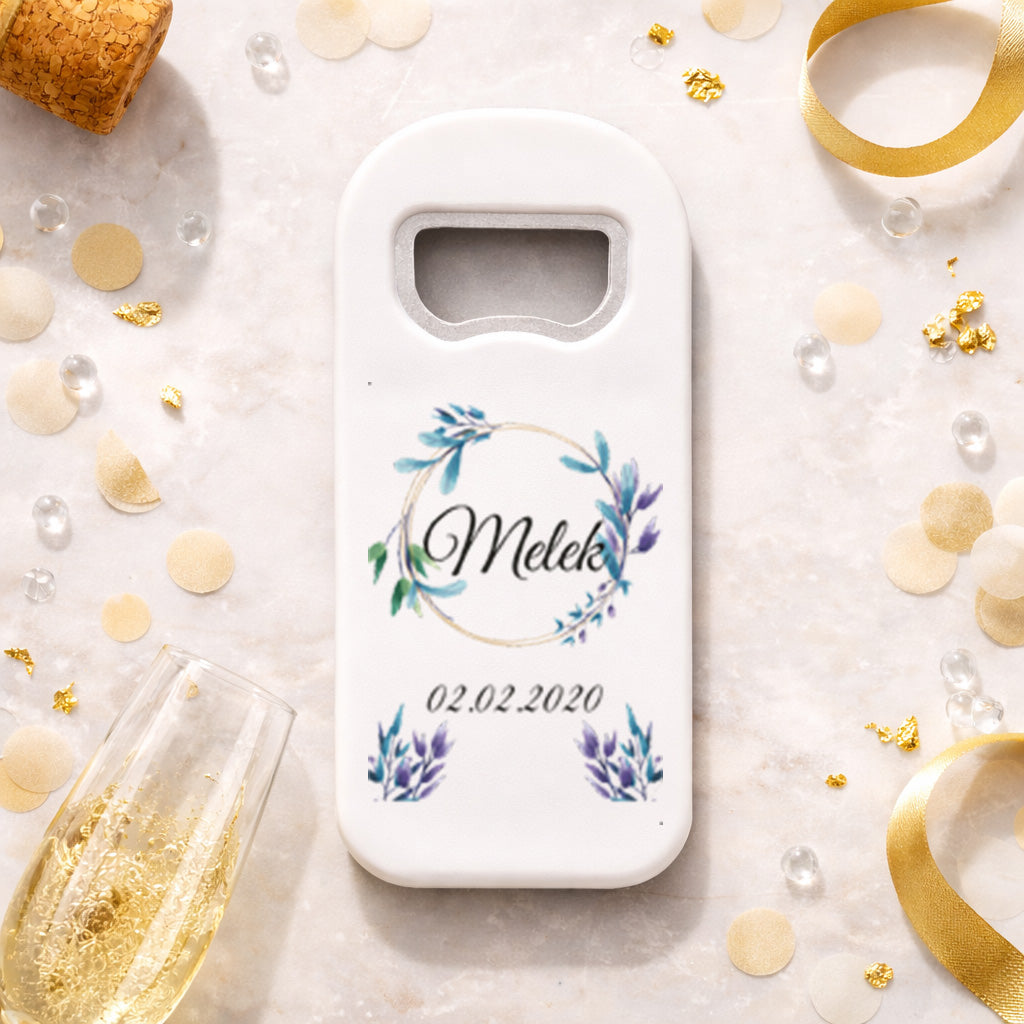 Lavanta Temalı Nişan Magnet Açacak | Zarif Çiçekli Kişiye Özel Tasarım