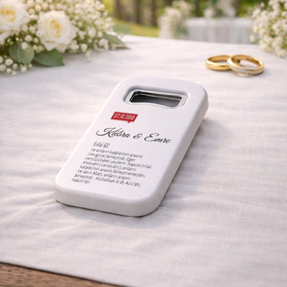 Ayetli Nişan Magnet Açacak | Kişiye Özel Anlamlı Nikah Hatırası
