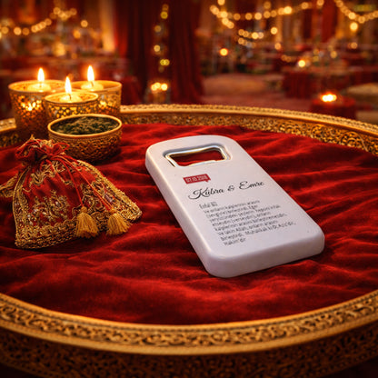 Ayetli Nişan Magnet Açacak | Kişiye Özel Anlamlı Nikah Hatırası
