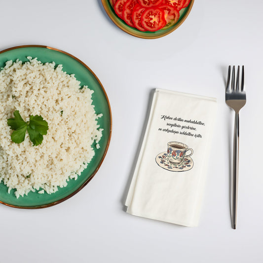 "Kahve dostun muhabetine..." Baskılı Peçeteler - AyDesign.com.tr