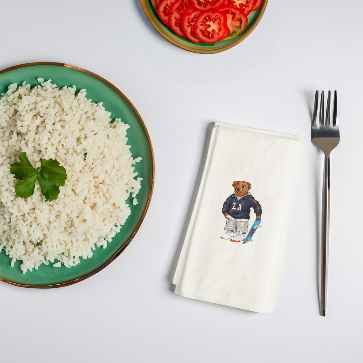 Kaykaycı Ayıcık Baskılı Kağıt Peçete 33x33 cm Çift Katlı, Solventsiz, Yumuşak Dokulu – Kidzia