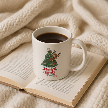 Merry Christmas 2026 Yazılı Yılbaşı Temalı Hediyelik Baskılı Kupa