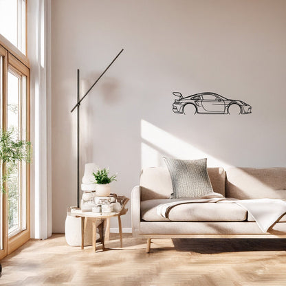 Porsche 911 GT3 RS 992 Metal Duvar Tablosu Yarış Ruhu Tasarımı