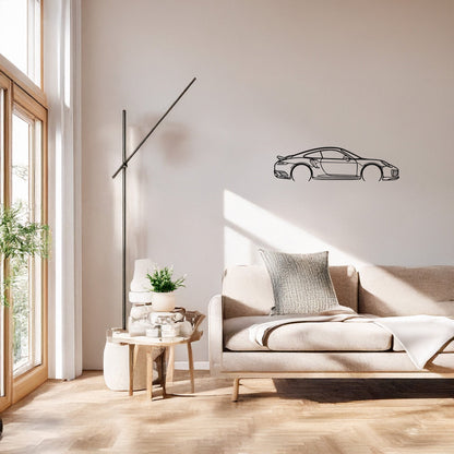 Porsche 911 Turbo S 991 Metal Duvar Tablosu Modern Araba Sanatı