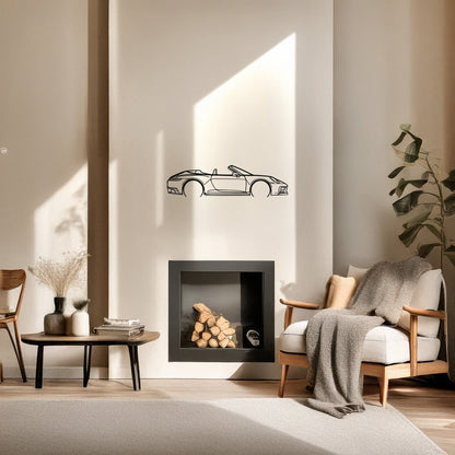 Porsche 911 Carrera 992 Convertible Metal Duvar Tablosu