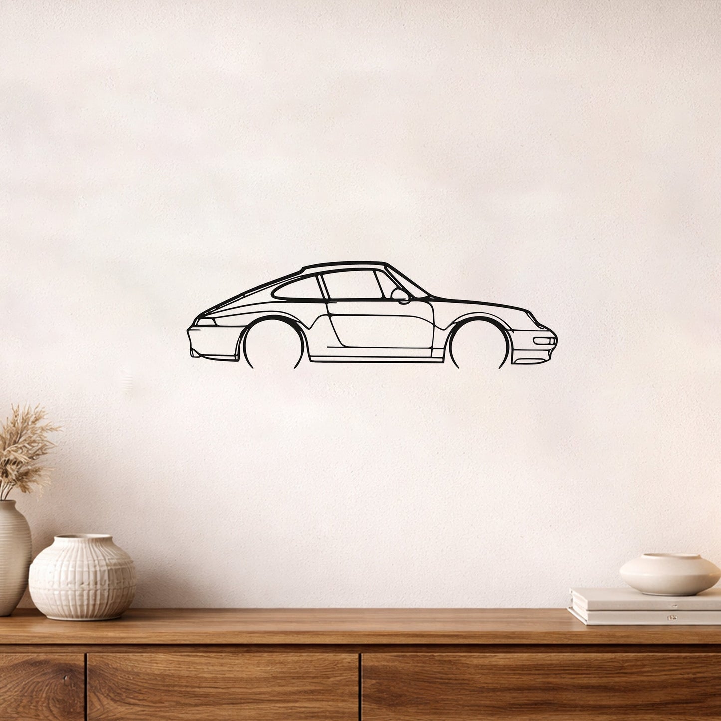 Porsche 911 993 Serisi Modern Metal Duvar Tablosu Otomobil Dekoru