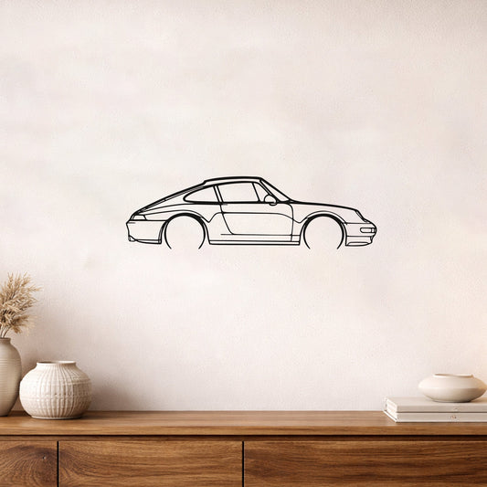 Porsche 911 993 Serisi Modern Metal Duvar Tablosu Otomobil Dekoru