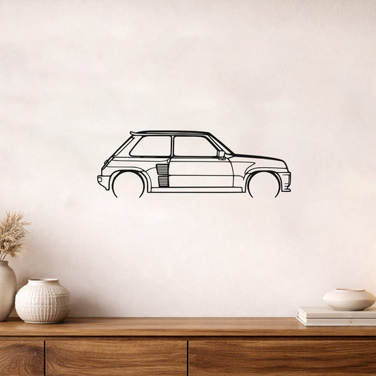 Renault Turbo 2 1983 Klasik Otomobil Metal Duvar Tablosu Nostaljik Dekor