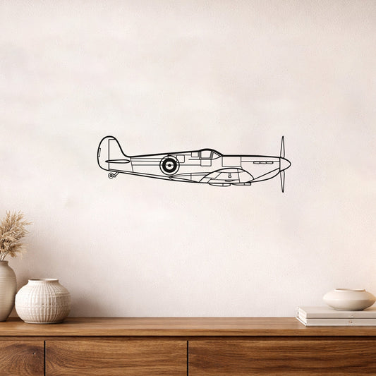 Spitfire Mk. II Savaş Uçağı Metal Duvar Tablosu Tarihi ve Nostaljik Dekor
