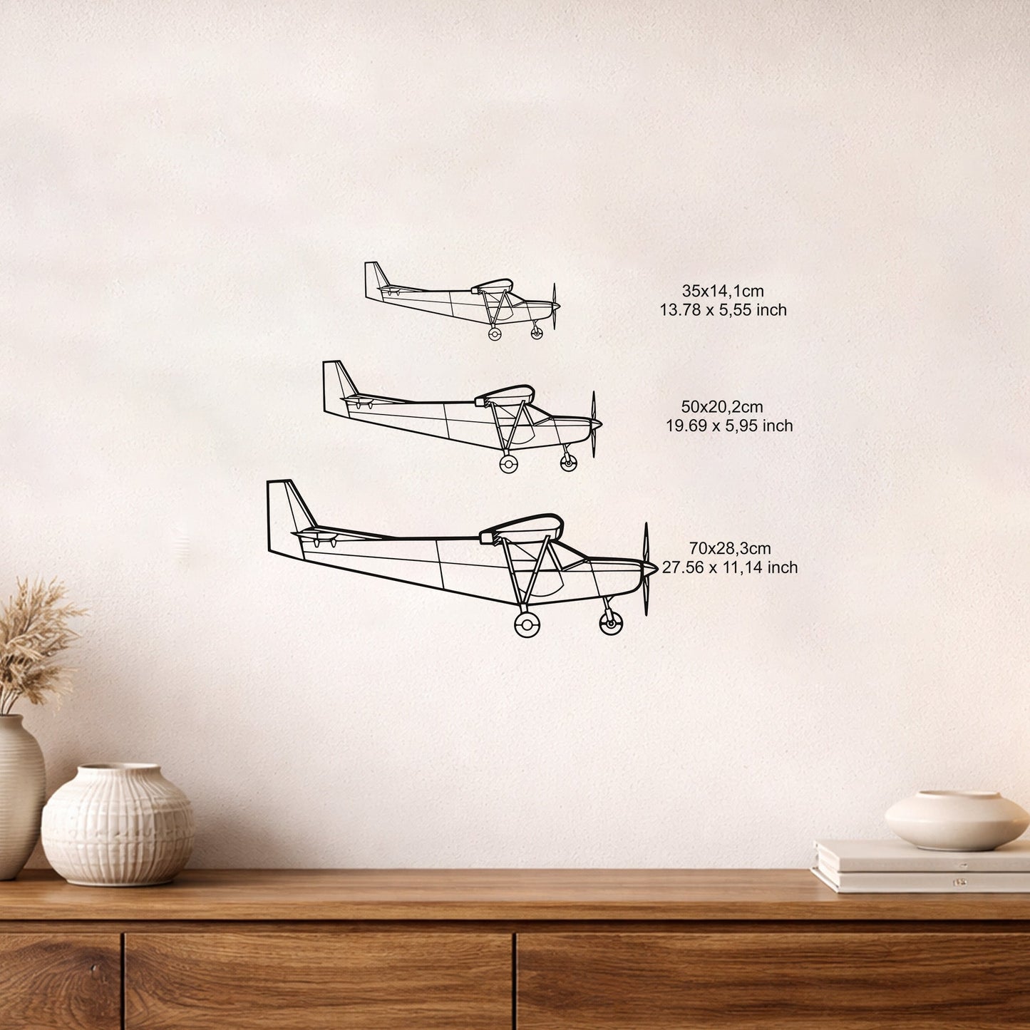 Zenith CH701 STOL Uçak Metal Duvar Tablosu Havacılık Tutkunlarına Özel