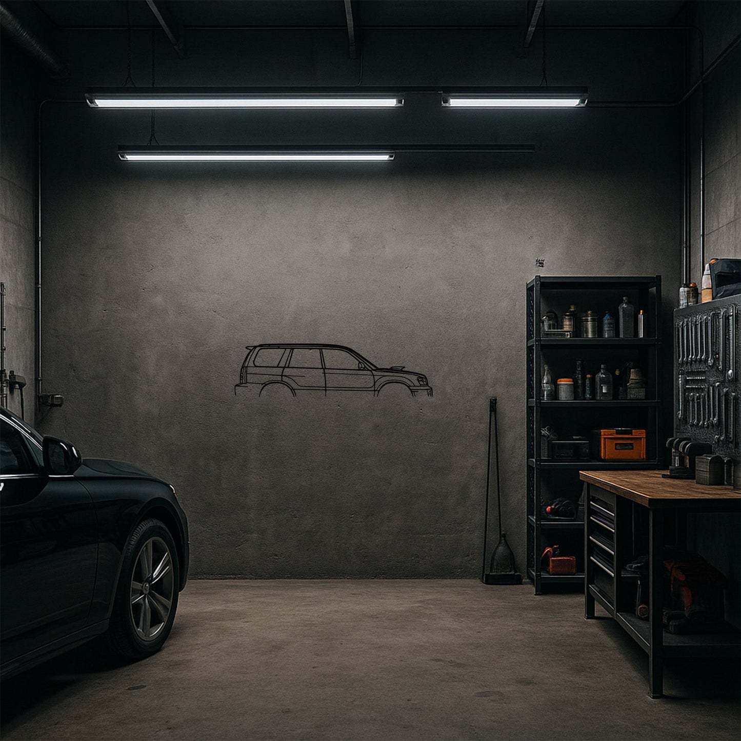 Subaru Forester XT 2004 Model Metal Duvar Tablosu Macera Severlere Özel