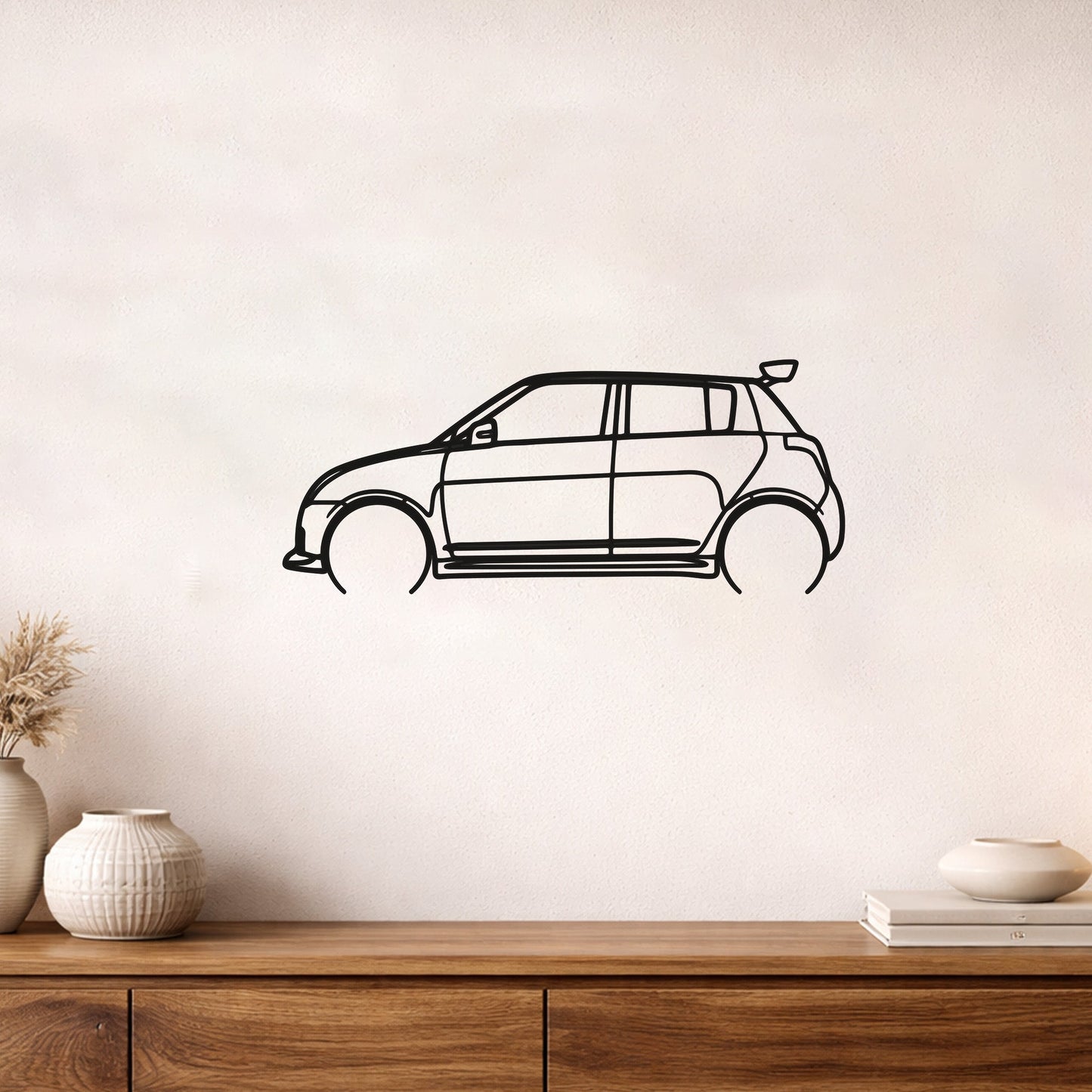 Suzuki Swift 2008 Model Metal Duvar Tablosu Şehirli ve Şık Tasarım