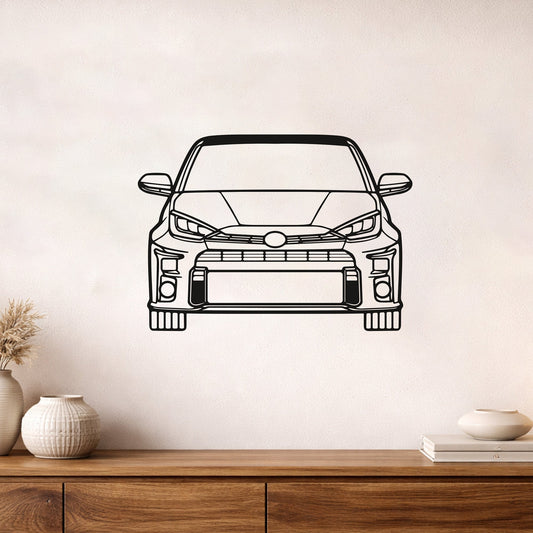 Toyota Yaris GR Metal Duvar Tablosu Otomobil Severlere Özel Tasarım