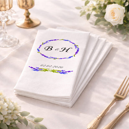 Hat Yazılı Dini Temalı İsimli Nikah ve Düğün Peçetesi