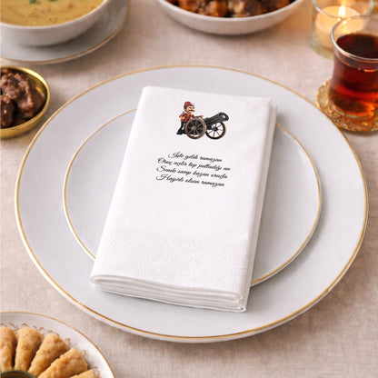 Kidzia Ramazan Desenli Top Atışı Baskılı Peçete – 33x33 cm Çift Katlı, 20’li Paket