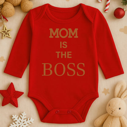 Mom Is The Boss Baskılı Tişört / Sweatshirt – Eğlenceli Anne Tasarımı