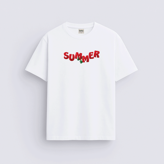 Summer baskılı regular tişört