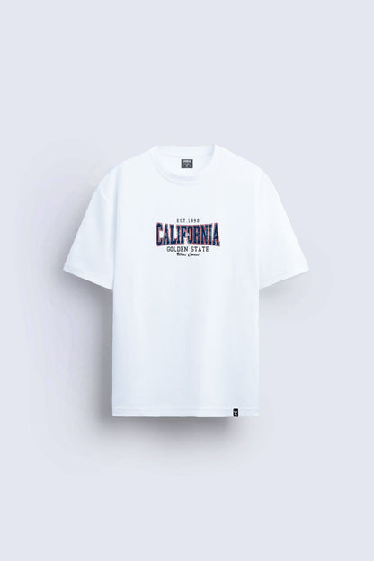 California baskılı regular tişört