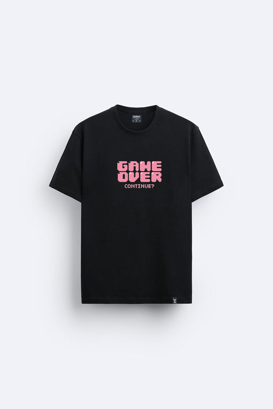 Game over baskılı regular tişört