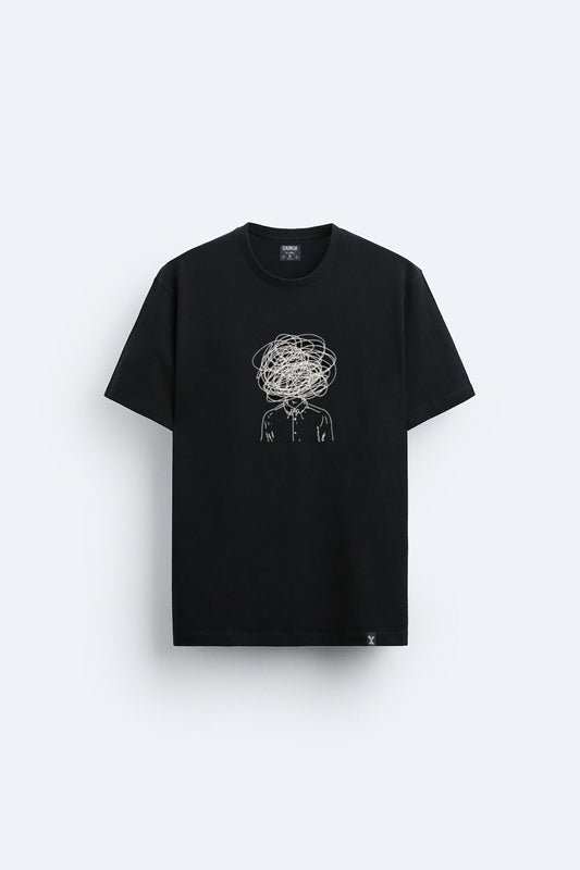 Minimal baskılı regular tişört