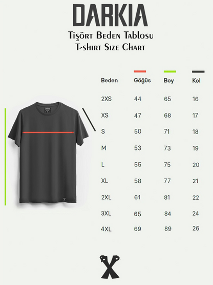 Minimal baskılı regular tişört