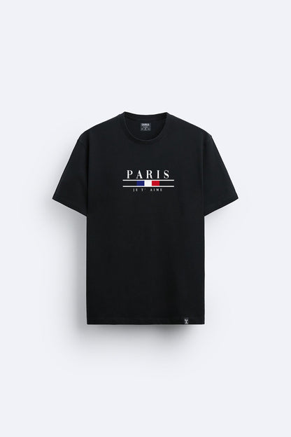 Paris baskılı regular tişört